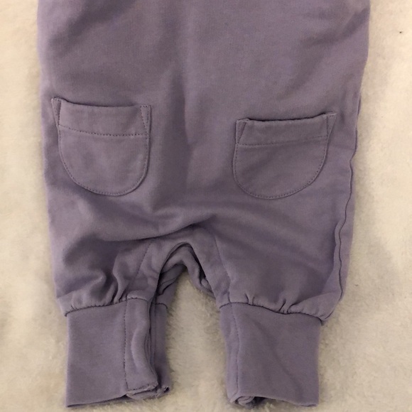 Hanna Andersson Baby Girl Cotton Soft Overalls & Knit Teal Shirt Size 60 0-3M - Picture 5 of 10